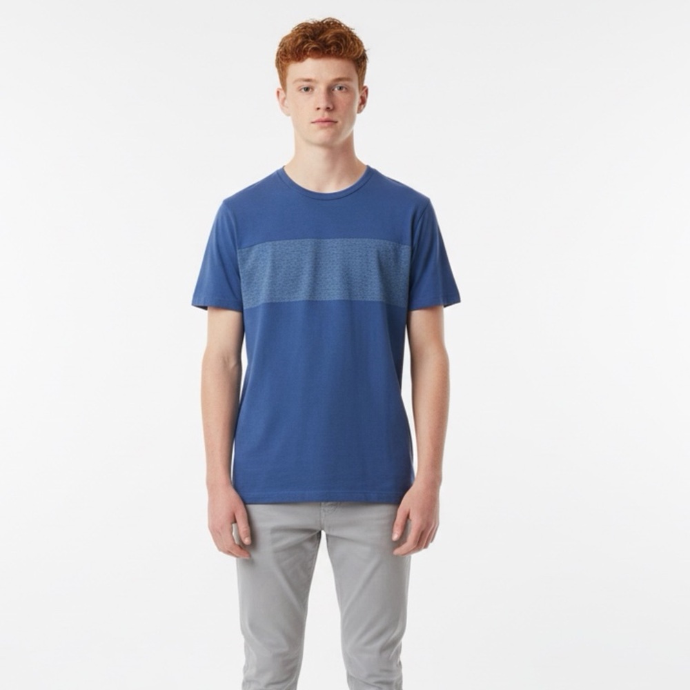 Uniqlo Airism Lounge T Shirt Men's Size M Blue Short Sleeve Crew Neck